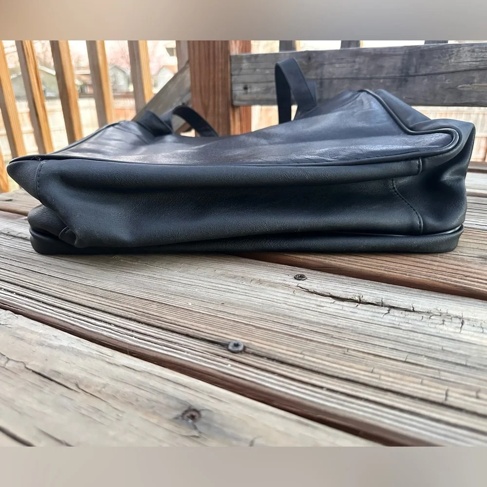Pierre Cardin Black Leather Bag Luggage Edition